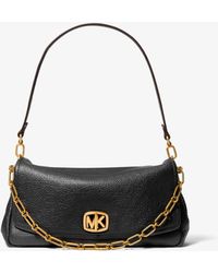 MICHAEL Michael Kors - Michael Kors Bryant Large Textured Leather Convertible Shoulder Bag - Lyst