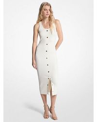 Michael Kors - Stretch Viscose Blend Midi Tank Dress - Lyst