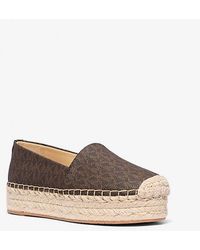 MICHAEL Michael Kors - Mk Lynn Signature Logo Platform Espadrille - Lyst