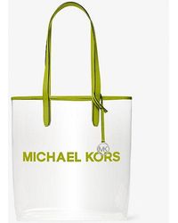Michael Kors - The Michael Large Clear Vinyl Tote Bag - Lyst