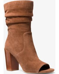 MICHAEL Michael Kors - Mk Shayna Suede Boot - Lyst