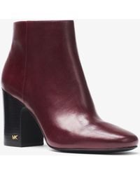 elaine leather bootie michael kors