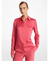 Michael Kors - Mk Hansen Charmeuse Shirt - Lyst