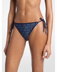 MICHAEL Michael Kors - Mk Reversible Logo Bikini Bottom - Lyst