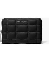 Michael Kors - Mk Small Quilted Leather Wallet - Lyst