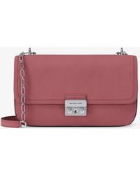 MICHAEL Michael Kors - Mk Tribeca Large Pebbled Leather Shoulder Bag - Lyst