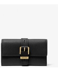 Michael Kors - Mk Nolita Medium Pebbled Leather Tri-Fold Wallet - Lyst