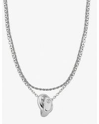 Michael Kors - Double Layered Intertwined Necklace - Lyst