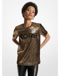 Michael Kors - Kors Sequined Stretch Tulle T-shirt - Lyst