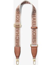 MICHAEL Michael Kors - Logo Jacquard Bag Strap - Lyst