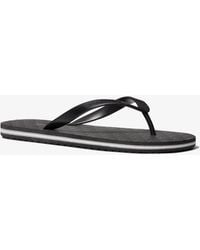 Michael Kors - Travis Logo Flip-Flop - Lyst