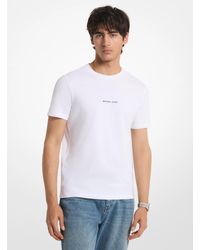 Michael Kors - Mk Graphic Logo Cotton Jersey T-Shirt - Lyst