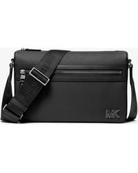 Michael Kors - Mk Edison Medium Saffiano Leather Messenger Bag - Lyst