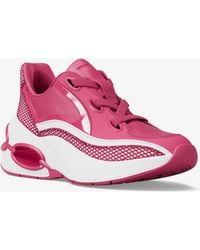 MICHAEL Michael Kors - Mk Toni Mixed-Media Trainers - Lyst