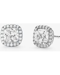 Michael Kors Precious Metal-plated Sterling Silver Pave Studs in 