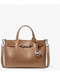 Michael Kors - Carson Small Pebbled Leather Satchel - Lyst