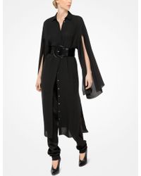 carnation georgette shirtdress