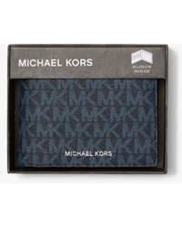 Michael Kors - Portefeuille compact Harrison à logo avec porte-cartes - Lyst