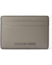 MICHAEL Michael Kors - Mk Jet Set Pebbled Leather Card Case - Lyst