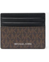 Michael Kors - Mk Greyson Logo Tall Card Case - Lyst