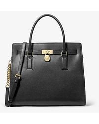 Michael Kors - Mk Hamilton Moderne Large Leather Satchel - Lyst