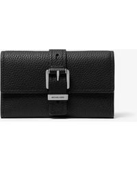 MICHAEL Michael Kors - Mk Portefeuille Nolita De Taille Moyenne En Cuir Grainé À Trois Volets - Lyst