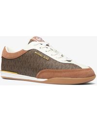 MICHAEL Michael Kors - Mk Nolan Signature Logo Trainers - Lyst