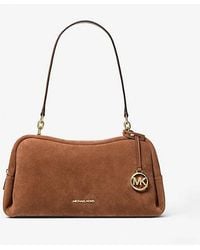 Michael Kors - Cecily Medium Suede Shoulder Bag - Lyst