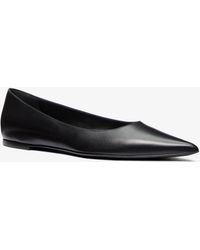 Michael Kors - Mk Renata Leather Skimmer Flats - Lyst