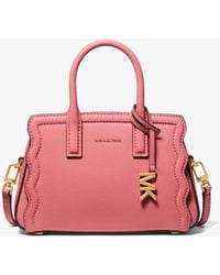 Michael Kors - Laila Extra-Small Pebbled Leather Convertible Crossbody Bag - Lyst