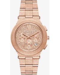 Michael Kors - Mk Oversized Billie Frosted-Tone Watch - Lyst