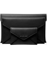 MICHAEL Michael Kors - Mk Jordi 3-In-1 Leather Envelope Wallet - Lyst