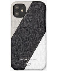 Michael Kors Logo Stripe Phone Cover For Iphone 11 Pro in Grey (Gray) - Lyst
