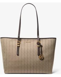 MICHAEL Michael Kors - Borsa Tote Quinn Grande Con Logo Jacquard Mk2000 - Lyst