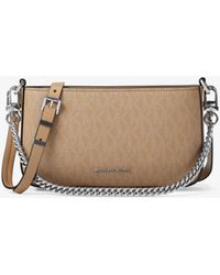 MICHAEL Michael Kors - Mk Bryant Small Signature Logo Convertible Pochette - Lyst