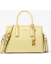 Michael Kors - Laila Small Studded Leather Satchel - Lyst