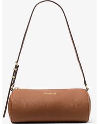 MICHAEL Michael Kors - Mk Izzy Small Pebbled Leather Barrel Pochette - Lyst