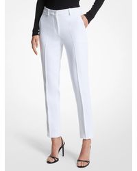 Michael Kors - Samantha Double Crepe Sablé Slim-leg Pants - Lyst