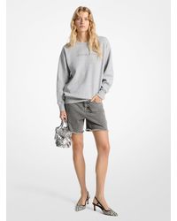 MICHAEL Michael Kors - Mkjersey De Cuello Redondo Con Logotipo En Relieve - Lyst