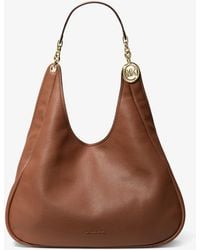 MICHAEL Michael Kors - Mk Ellie Large Pebbled Leather Shoulder Bag - Lyst