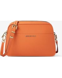 Michael Kors - Jet Set Small Leather Camera Crossbody Bag - Lyst
