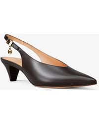 MICHAEL Michael Kors - Mk Tonya Leather Slingback Pump - Lyst