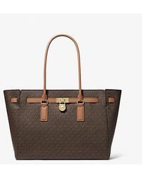 Michael Kors - Mk Hamilton Moderne Large Signature Logo Tote Bag - Lyst