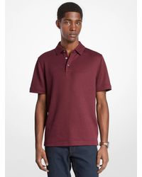 Michael Kors - Textured Polo Shirt - Lyst