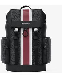 Michael Kors - Cooper Medium Striped Signature Logo City Backpack - Lyst