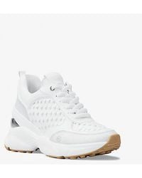 Michael Kors - Katrina Woven Wedge Trainer - Lyst