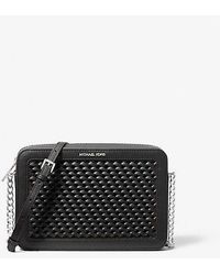 Michael Kors - Jet Set Large Woven Crossbody Bag - Lyst