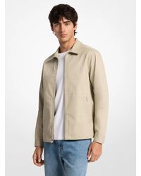 Michael Kors - Mk Stretch Cotton Shirt Jacket - Lyst