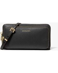 MICHAEL Michael Kors - Mk Jet Set Large Pebbled Leather Convertible Crossbody Bag - Lyst