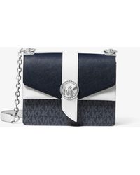 Bandolera Ava extrapequeña de piel saffiano Michael Kors de Cuero de color  Azul | Lyst